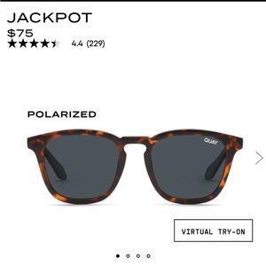 Quay Polarized Jackpot Tortoise Sunglasses